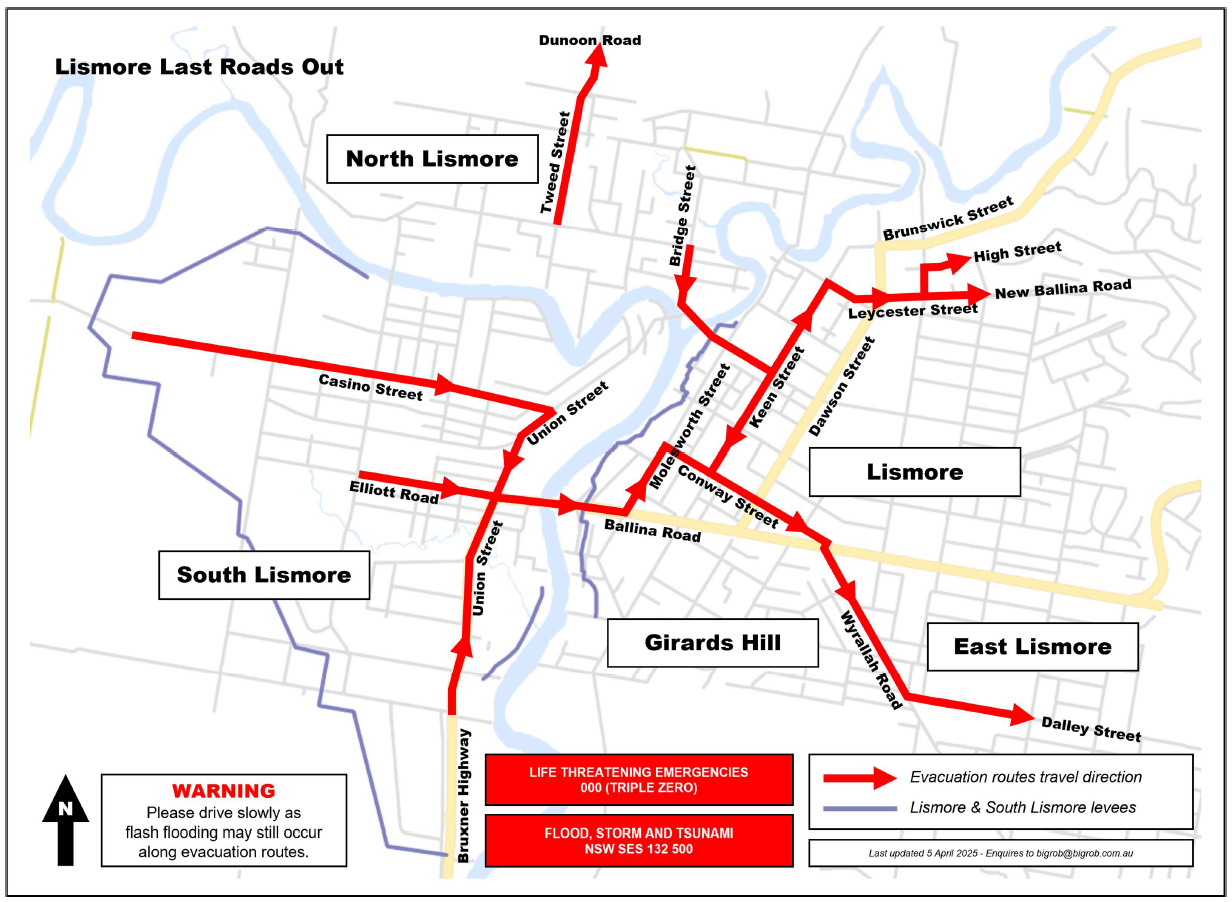 Lismore Last Roads Out